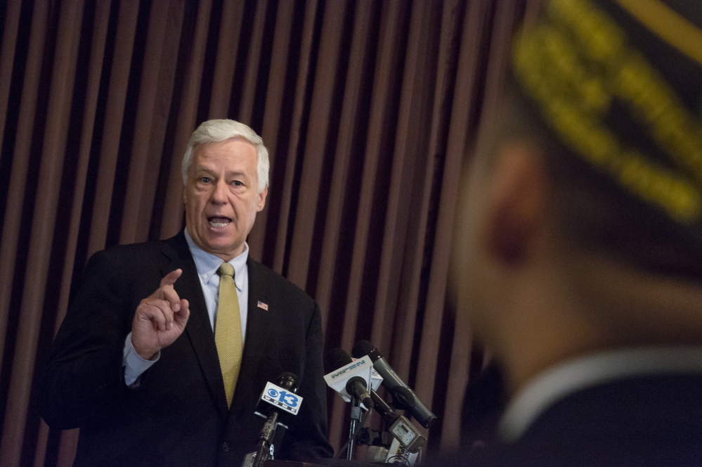 U.S. Rep. Mike Michaud held a news conference at VFW Deering Memorial Post 6859 on Forest Avenue in Portland on Friday to address his vote to authorize the issuance of a subpoena for three top VA officials. The subpoena would address the allegations that up to 40 veterans in Arizona died at the Phoenix VA while waiting for care.