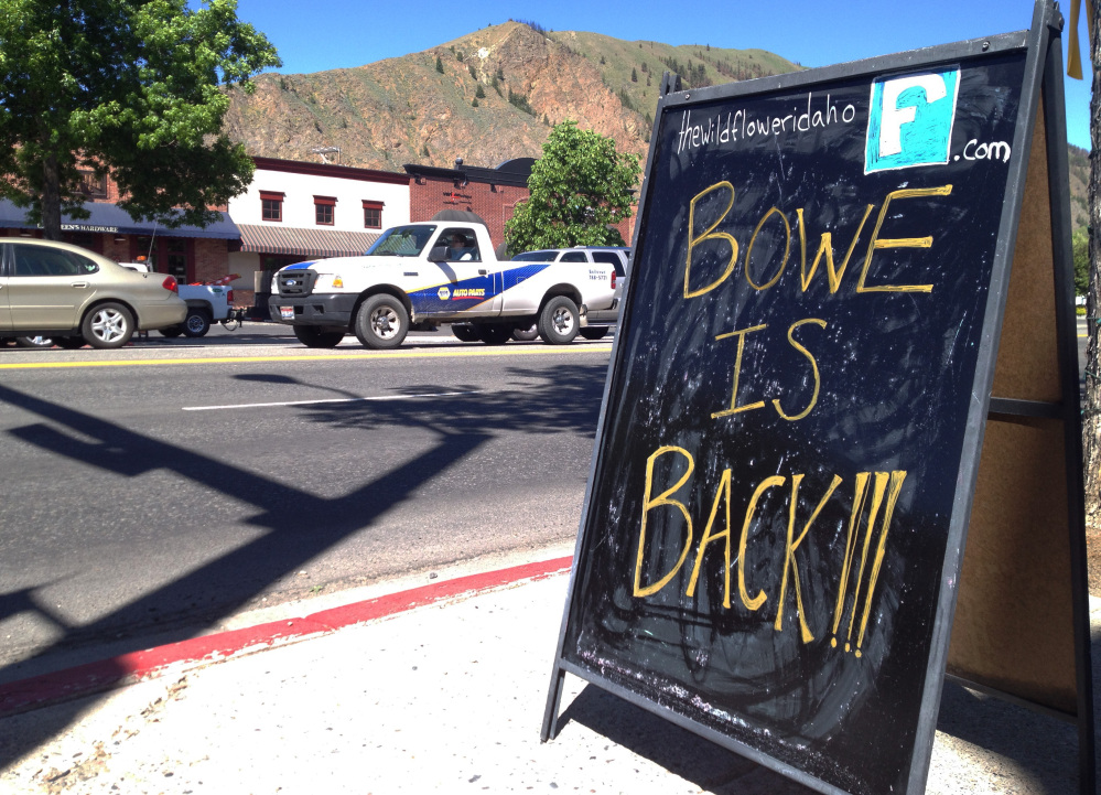 The Associated Press/Brian Skoloff A sign celebrating the release from captivity of Sgt. Bowe Bergdahl stands on a street in the soldier’s hometown of Hailey, Idaho, Wednesday, June 4, 2014.  The exchange for five Taliban detainees from Guantanamo and the still-murky circumstances of how Bergdahl came to be captured nearly five years ago have prompted a fierce debate in Washington and across the country.