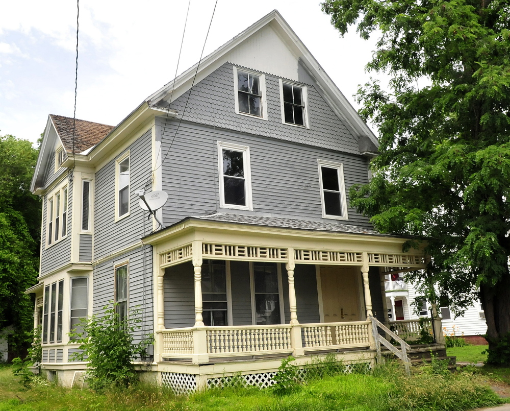 CAP.cutline_standalone:This home at 7 Summer Street in Waterville was the scene where Kevin Hubert and Sean Rancourt were caught by police stealing copper.