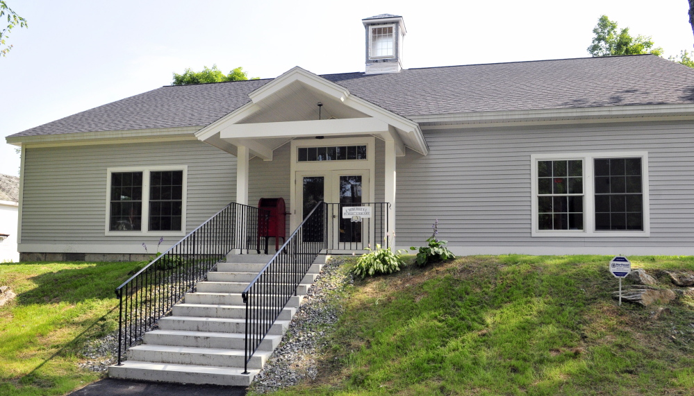 The new Umberhine Public Library is seen in a photo on Thursday in Richmond. It is scheduled to open on August 9th.