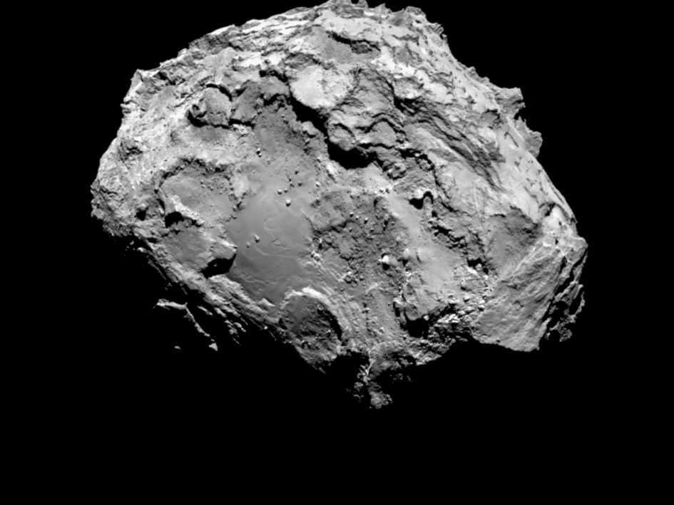 The Associated Press In this picture taken on Aug. 3 by Rosetta’s OSIRIS narrow-angle camera Comet 67P/Churyumov-Gerasimenko is pictured from a distance of 285 kms.
