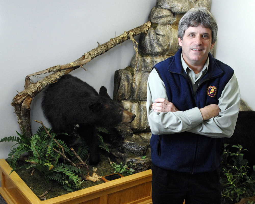 Sportsman’s Alliance of Maine Executive Director David Trahan, shown in 2011 at his Augusta headquarters.