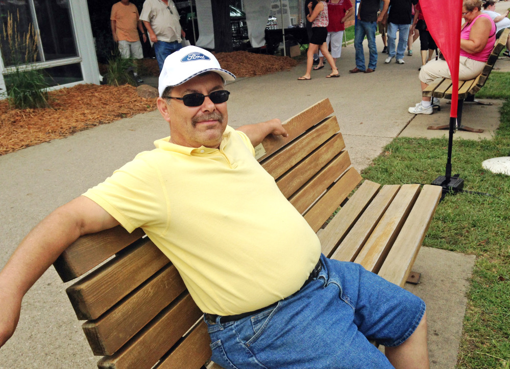 Doyle Ellis of New Virginia, Iowa, attends the Iowa State Fair in Des Moines. The post office worker said going into Iraq is the right thing to do, but the United States should be there as peacekeepers.