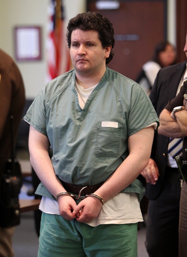 Seth Mazzaglia leaves Strafford County Superior Court in Dover, N.H., on Tuesday.