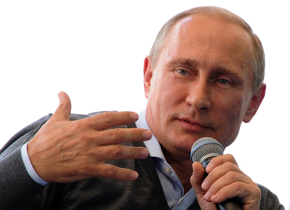 In this photo taken on Friday, Russian President Vladimir Putin gestures while speaking during his meeting with participants in the youth educational forum at the Seliger youth camp near Lake Seliger, some 450 kilometres (281 miles) northwest of Moscow, in Tver region, Russia.