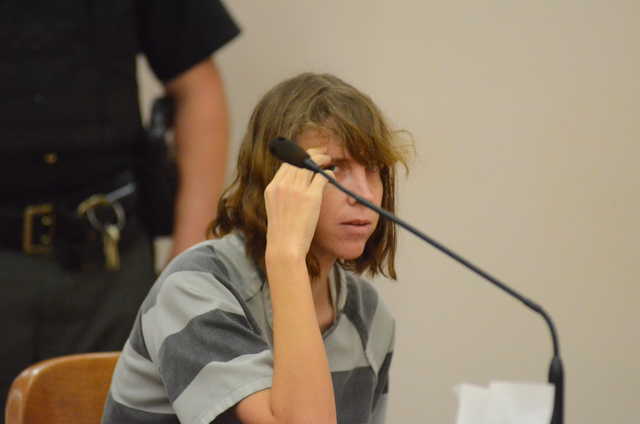 Contributed photo by Greg Sowinski, The Lima News Ann Marie Miller appears in court in Allen County, Ohio Wednesday. 