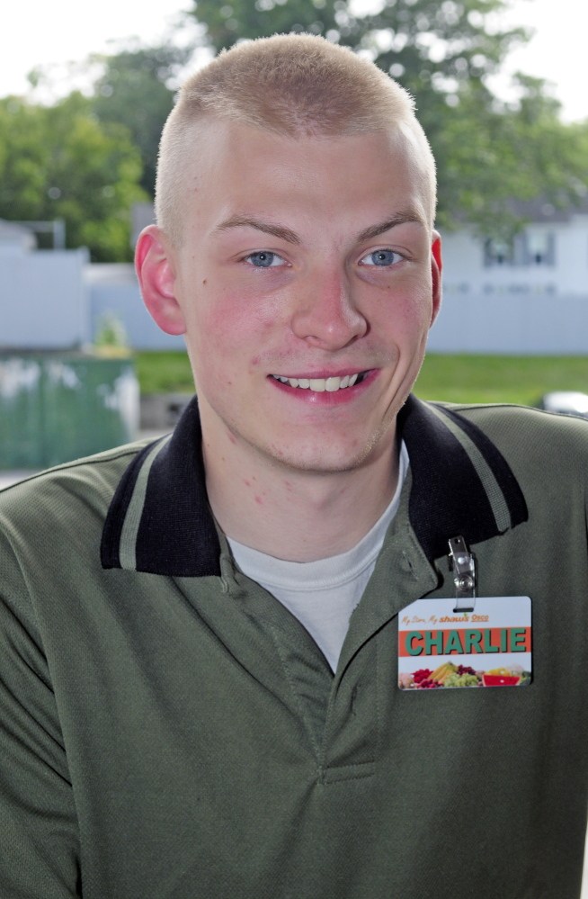 Cony High School senior Charlie Atwater says he would like to keep the school start time at 7:10 a.m. because he can get to his job in the produce department at Shaw’s by 4 p.m.
