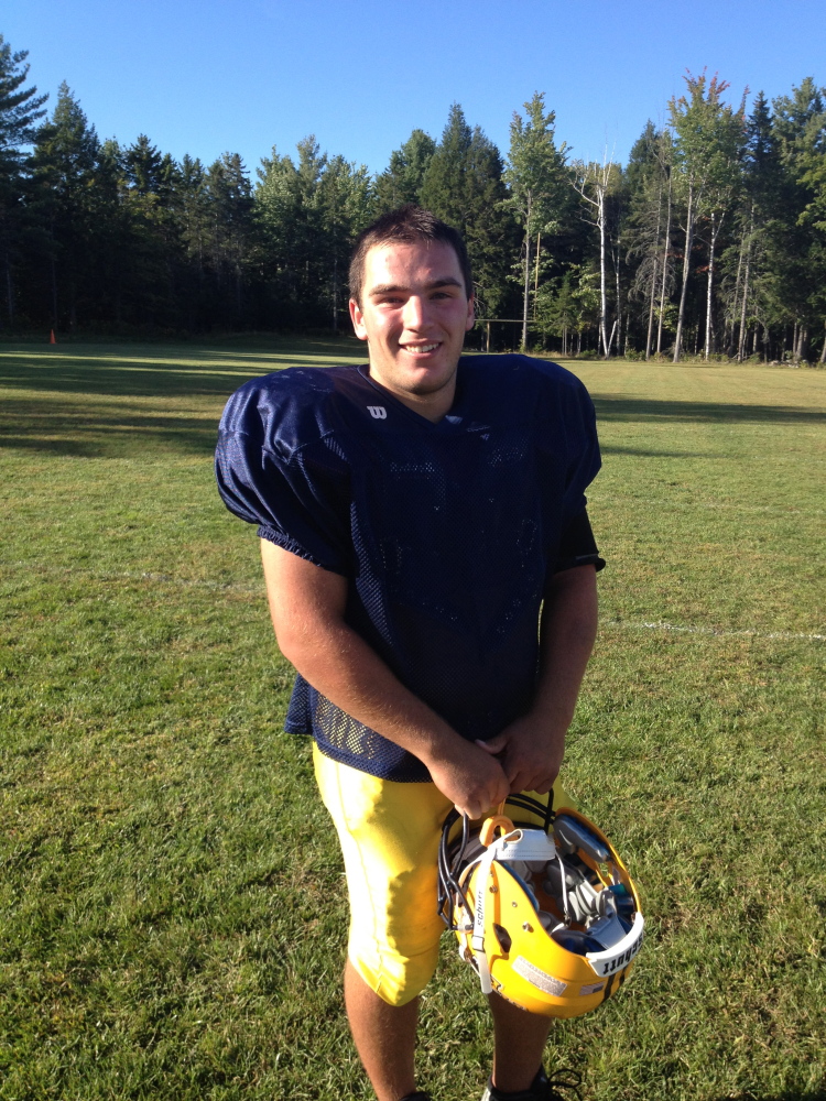 Anthony Franchetti is a kicker/center for the Mt. Blue football team