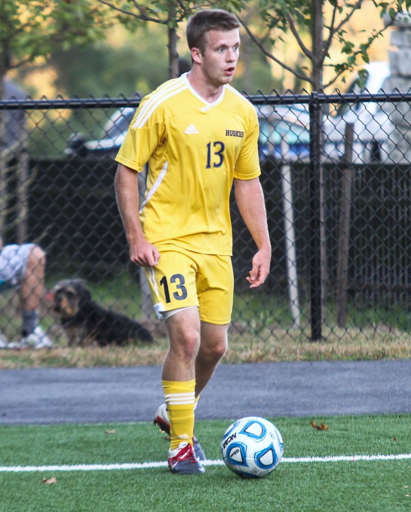 Contributed photo 
 Former Maranacook standout Jonathan Varney is expected to play a big role with the University of Southern Maine men's soccer team this fall.