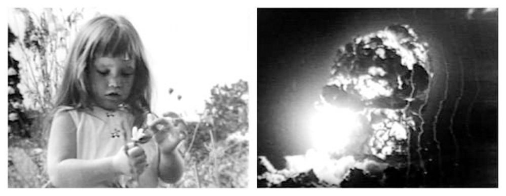 The most famous of all campaign commercials, known as the “Daisy Girl” ad, ran only once as a paid advertisement, during an NBC broadcast of Monday Night at the Movies on Sept. 7, 1964. The first of its kind, “Daisy” can be considered the Mother of All Attack Ads.