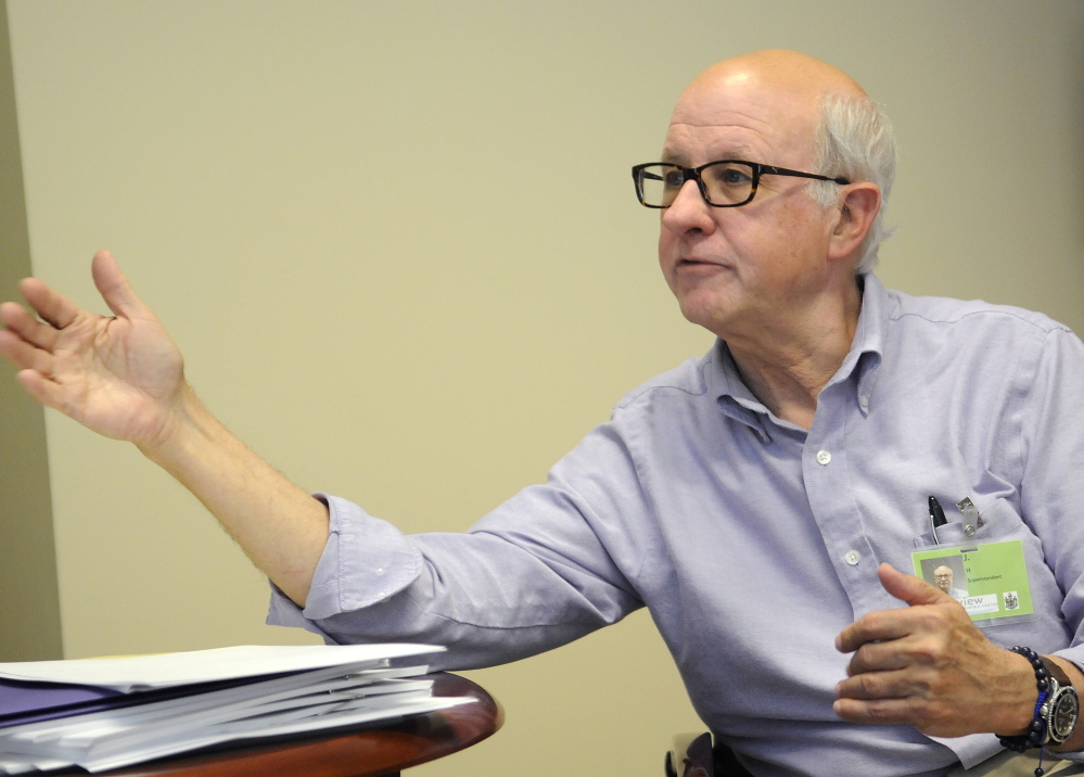 Jay Harper, acting superintendent of the Riverview Psychiatric Center, in his office on Sept. 10.