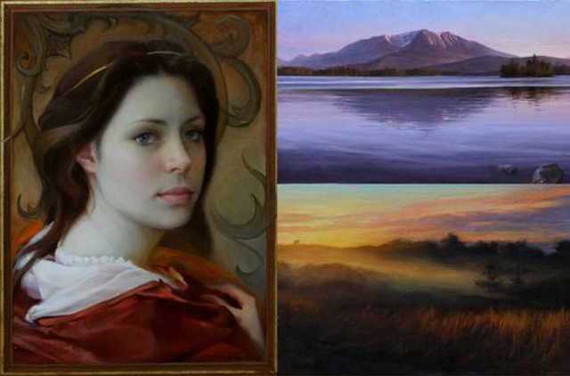 A collage of paintings by Ukranian-born artist Olena Babak, now of Hartland. Babak’s art studio will be part of the open studio tour through parts of Somerset and Piscataquis counties on Saturday.