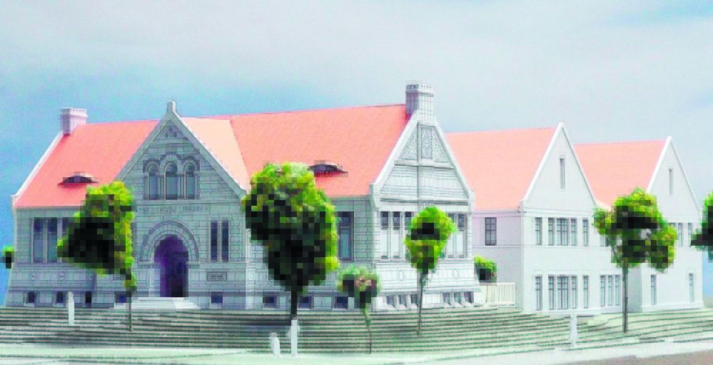Artist rendering of the Lithgow Library expansion, which could be built using a new bidding process if city council approves a change to a city ordinance.