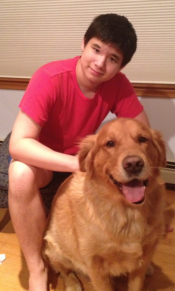 Christian Lee, shown with his dog, Kalbi, was an inspiration for the Wanderer’s Program, which his mother, Linda Lee, helped develop with the Belfast Police Department to simplify the process of finding people who are more likely to disappear. The program is coming to Somerset County this month.