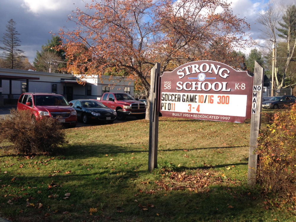 Strong Elementary School, where a faculty member has been placed on leave because of concerns over the Ebola virus. The teacher was recently in Dallas, where three cases of Ebola infection have been confirmed.