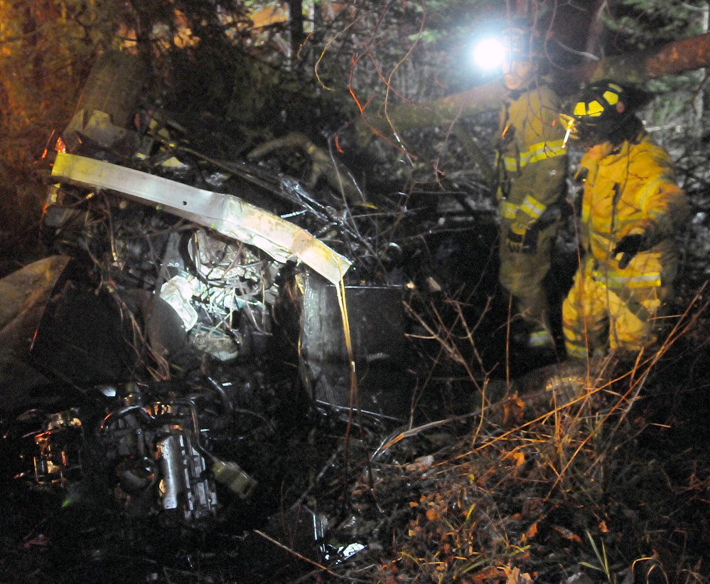 One man has died following a crash on Plains Road in Readfield on Wednesday.