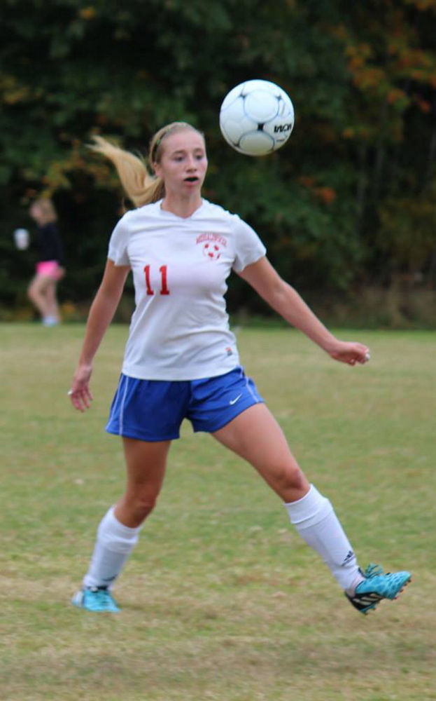 Cassidy Charette, a Messalonskee junior who died last month in a Haunted Hayride accident, was named the Kennebec Valley Athletic Conference Class A Girls Soccer Player of the Year.