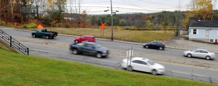 This Western Avenue vacant lot in Augusta shown on Thursday October 30, 2014 is the site of a hotel that the Planning Board approved Wednesday evening.