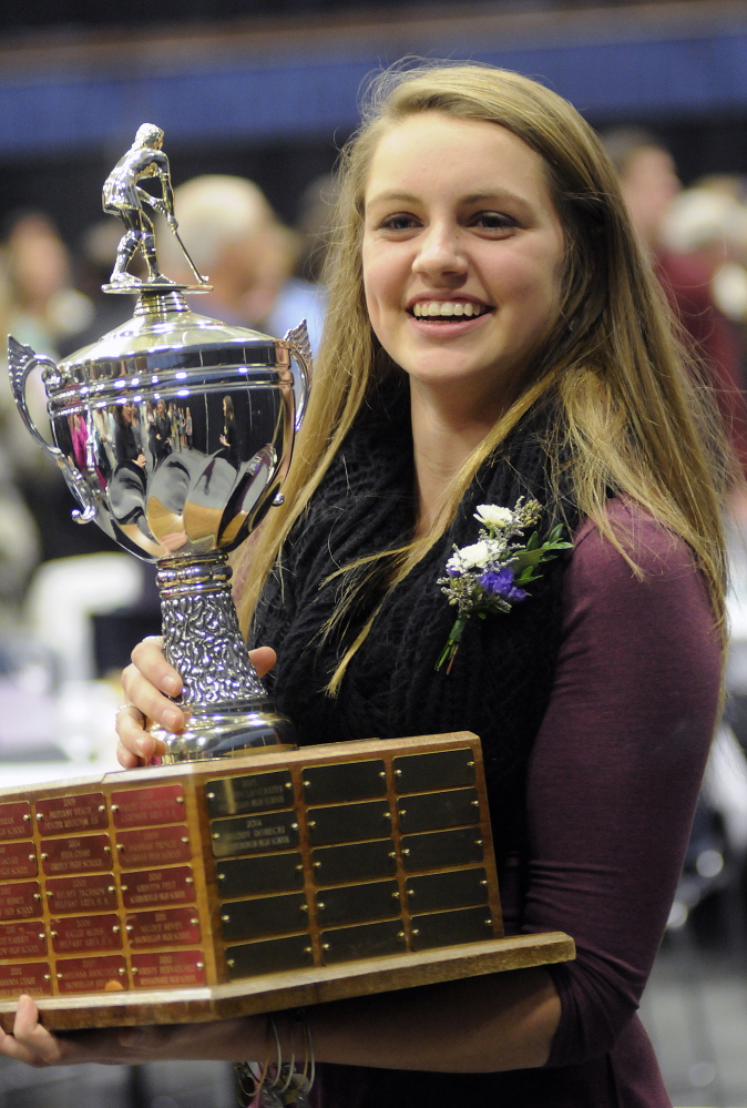 Scarborough High School’s Maddy Dobecki was selected as Miss Maine Field Hockey by the Maine Field Hockey Association during a ceremony Sunday in Augusta.