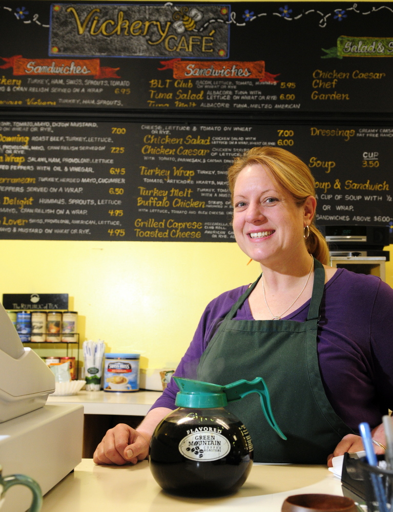 Vickery Cafe owner Colleen Tyler says sales have been higher than expected at her downtown Augusta business.