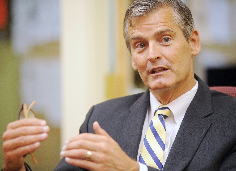 Interim University of Maine at Augusta President Glenn Cummings, shown here during a September interview, will be the next president of the University of Southern Maine.