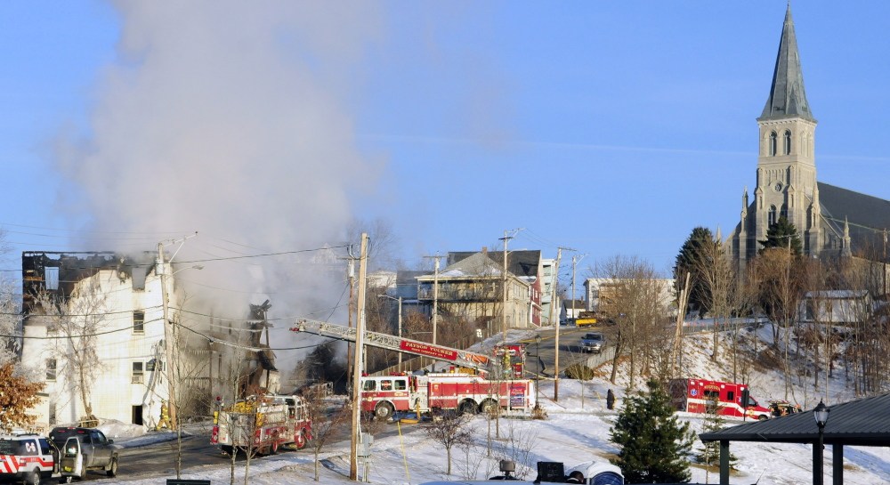 Firefighters fought a major fire at an 18-unit apartment building in December on Northern Avenue in Augusta. Fire officials have since praised the landlord for following safety codes that make it more likely that people will survive a fire.