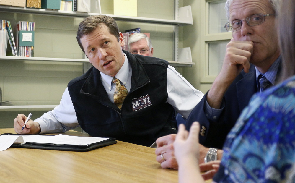 When Stephen Bowen was Maine’s education commissioner, an employee of Jeb Bush’s foundation assured Bowen that Bush “will probably want to engage Governor (Paul) LePage directly to express our support to advance a bold agenda” on online learning. Gabe Souza/Staff Photographer