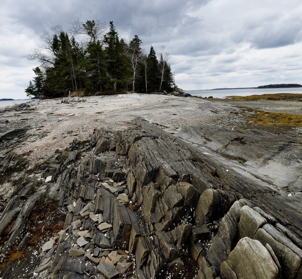 The Maine Coast Heritage Trust, which is adding the Gosling Islands, pictured, in Casco Bay to its conserved lands, would likely be taxed under a state budget plan. 2014 Press Herald file/Shawn Patrick Ouellette