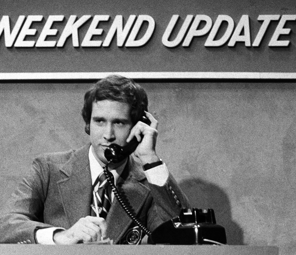 Chevy Chase on SNL in 1975.  Everyone who was ever on the show is invited to the special.