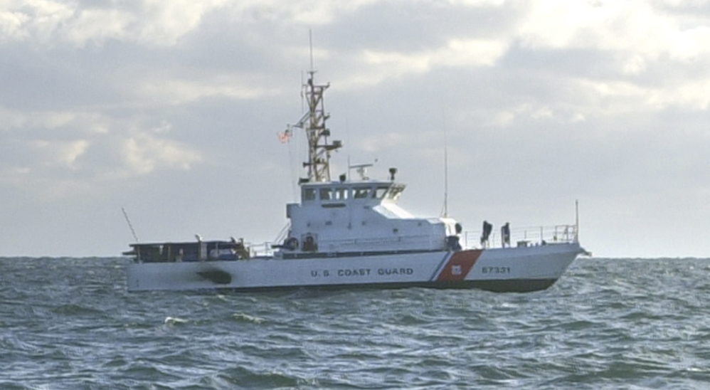 The cutter suffered hull damage in a grounding last month and is being towed to Baltimore for repairs.