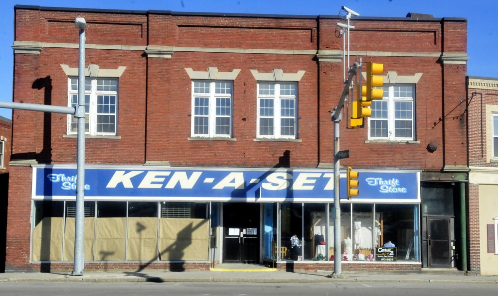 The now closed Ken-A-Set building in downtown Waterville on Wednesday.