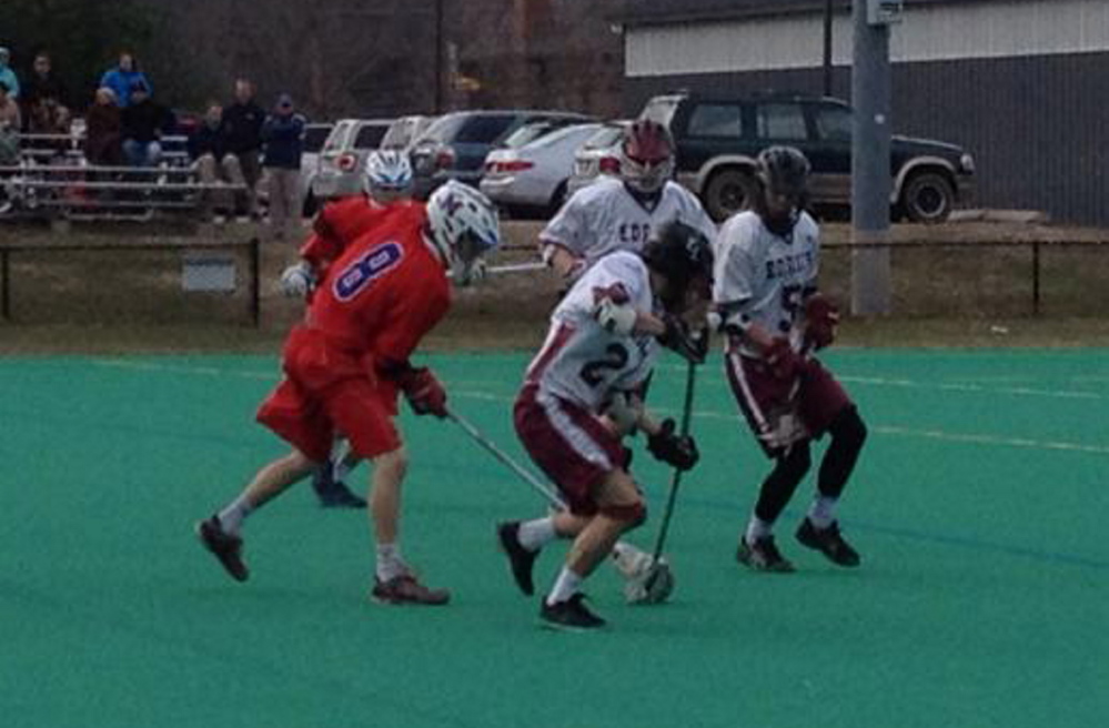 The Messalonskee boys lacrosse team opened its season Thursday against Edward Little in a Kennebec Valley Athletic Conference Class A game at Bates College.