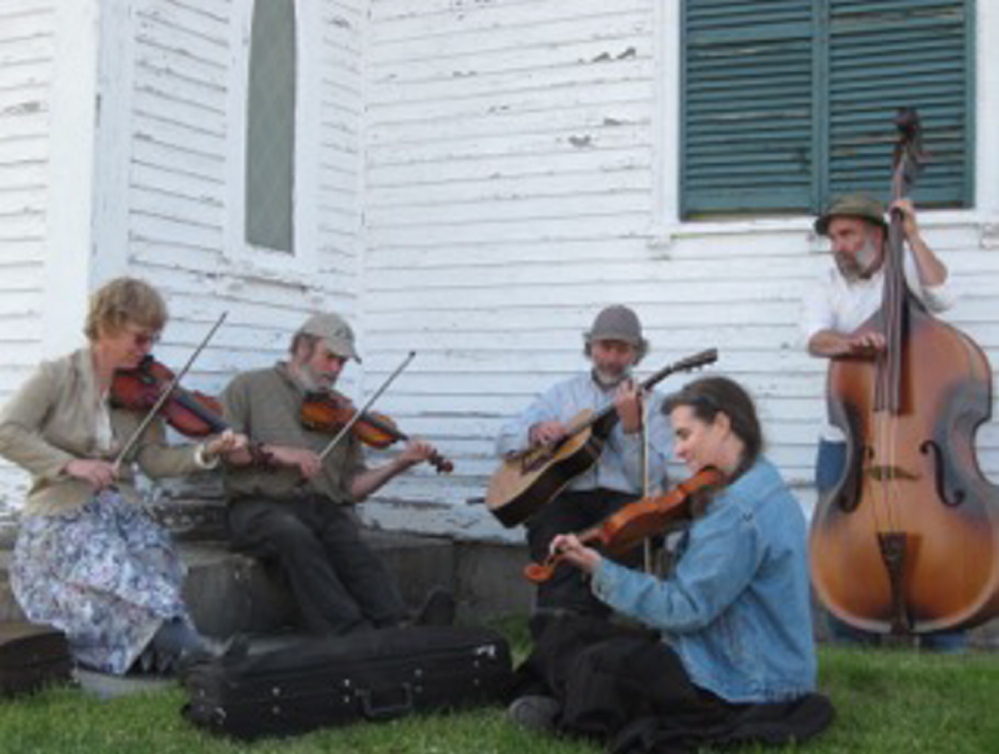 The Racket Factory members, from left, are Margaret Cox, Hank Washburn, Eric Johnson, Cynthia Phinney and Mark Raines.