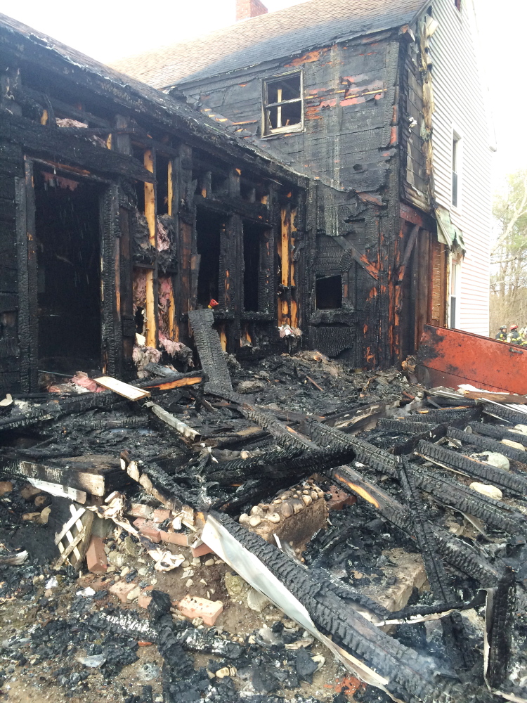 A fire at 107 Old Cedar Grove Road in Pittston destroyed a portion of a family home on Sunday.