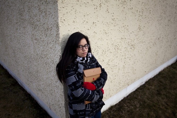 On campus at Southern Maine Community College in South Portland last month, 20-year-old Lahana Palencia says she had explored the University of Southern Maine, but chose SMCC because she was able, with the help of grants and scholarships, to attend cost-free.