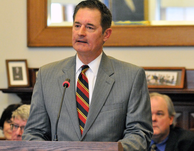 District Court Judge Jeffrey Moskowitz testifies Thursday at his renomination hearing before the legislature's Judiciary Committee. "I make my fair share of mistakes" he told the committee. "Some of the mistakes are minor, and some of them not."