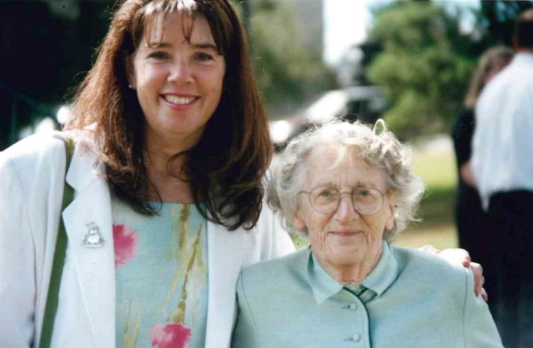 Amy Calder and her mom, Frances.