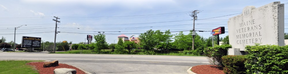 The Maine National Guard headquarters plans include moving Blue Star Avenue so that it intersects with Darin Drive at Route 27, where a new traffic signal is proposed.