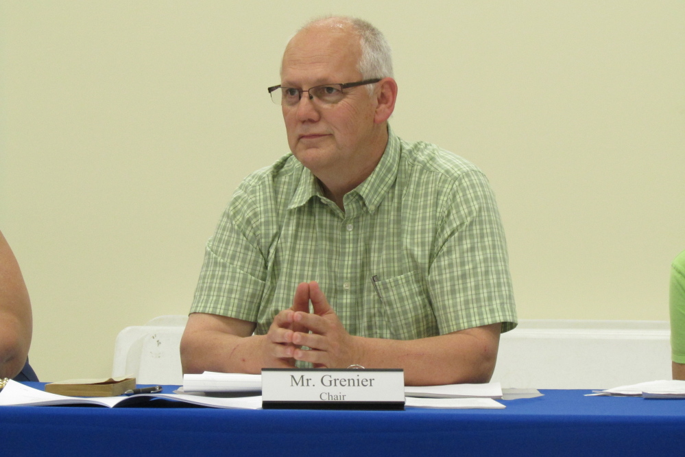 School Administrative District 49 Chairman Steve Grenier, of Albion.