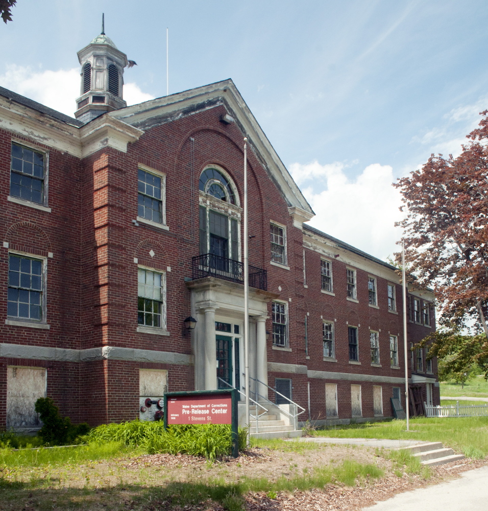 This photo taken on Thursday shows the former prerelease center in the Stevens School complex in Hallowell.