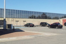 This former aircraft maintenance building was converted into a tech center for advanced manufacturing companies. A formal ribbon-cutting ceremony is planned Thursday to recognize the backers of the project and spotlight its progress. Midcoast Regional Redevelopment Authority photo