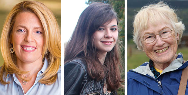 Melissa Smith, left, Nicole Maines, center, and  Judy Kahrl