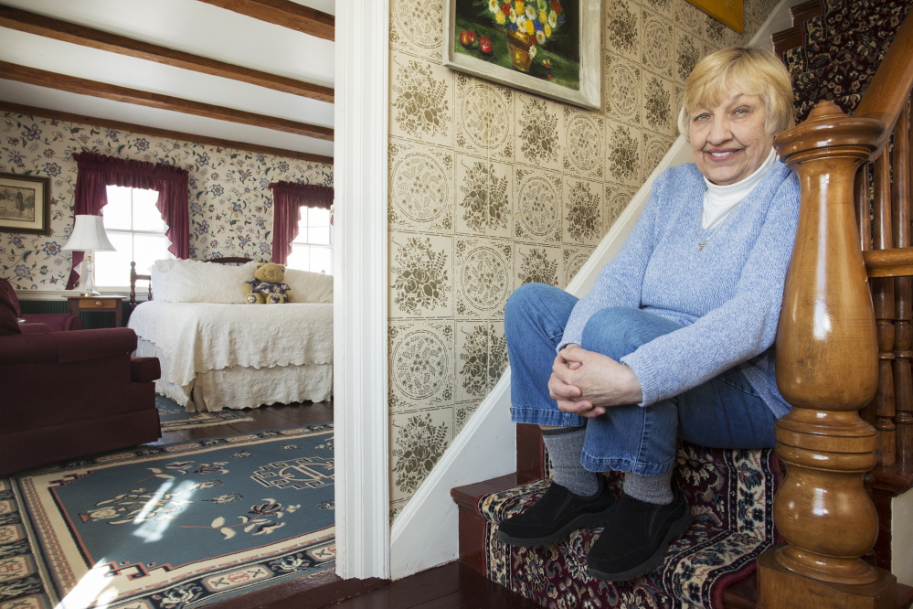 Lovell, ME - MARCH 9: Center Lovell Inn owner Janice Sagan is selling the inn, the same way she bought it 22 years ago, with an essay contest. (Photo by Carl D. Walsh/Staff Photographer)