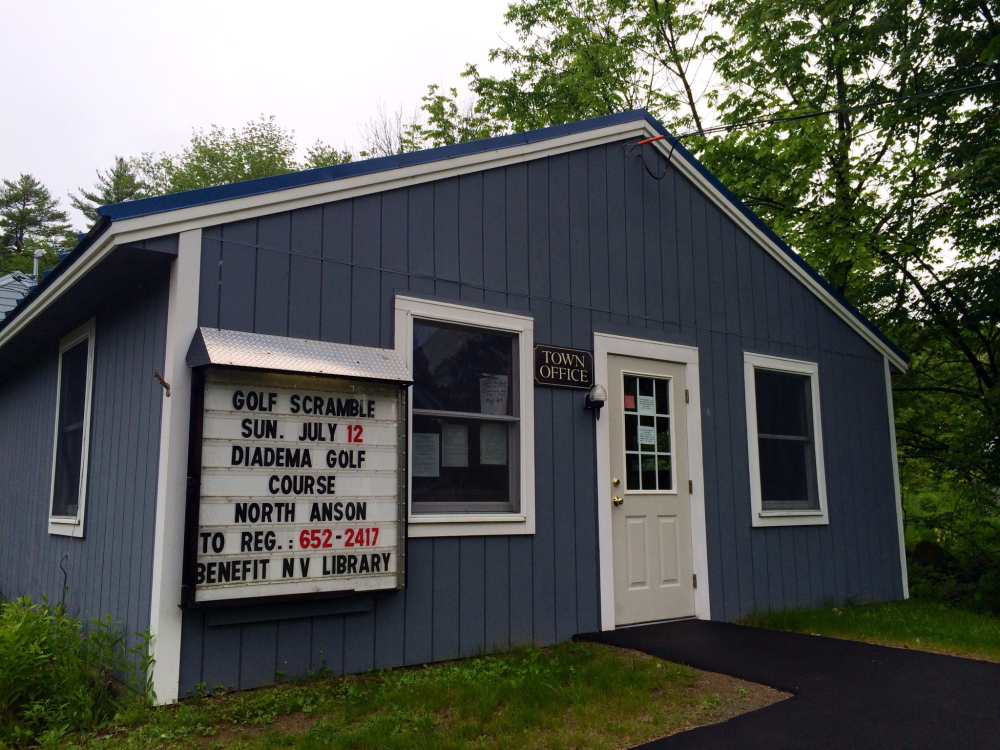 The New Vineyard town office on Lake Street.