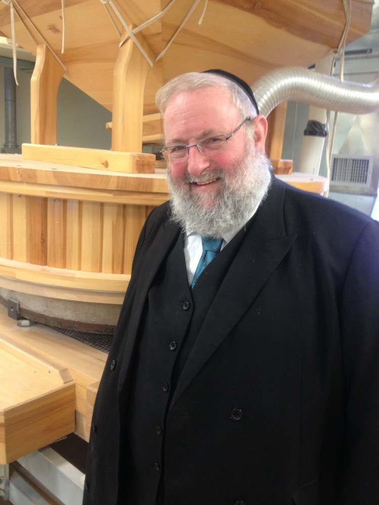 Rabbi Zushe Blech, of Earth Kosher, inspected the Somerset Grist Mill in Skowhegan on Thursday to ensure all the mill’s grain products meet Jewish kosher standards for consumption.