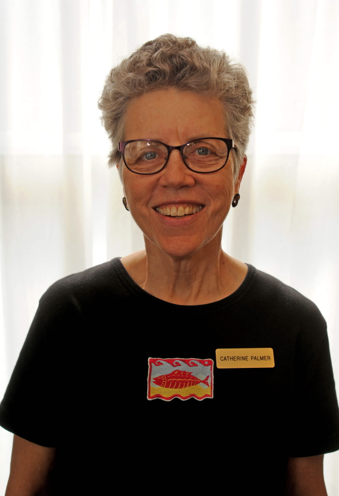 Catherine Palmer, executive director of the Waterville Opera House, poses for a portrait at the Waterville Opera House on Monday.