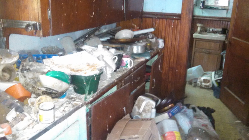 A photo taken by Augusta city officials shows the inside of 44 State St., which has been deemed unfit for occupancy.