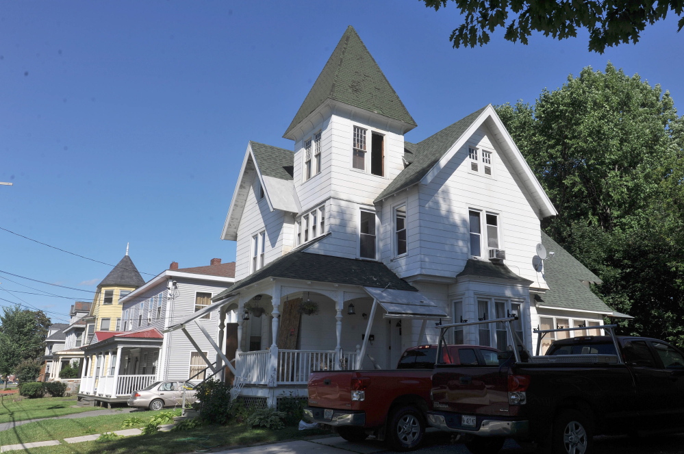 The apartment building at 48 Silver St., shown Friday, is unlivable after a fire Wednesday that began in a second-floor apartment. Officials still are trying to determine the cause.