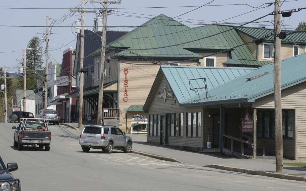 Somcha Sriweawnetr – also known as Chef Sam – runs the Thai Blossom restaurant, right, along Main Street in Rangeley.