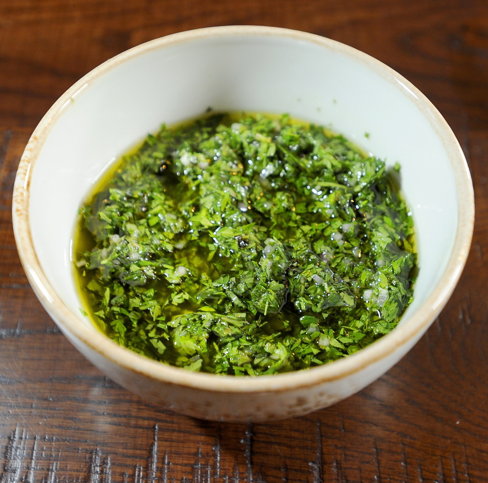 Carrot Top Salsa Verde